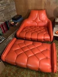 Such a great chair and ottoman. Adrian Pearsall.