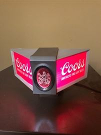 Coors beer light sign 