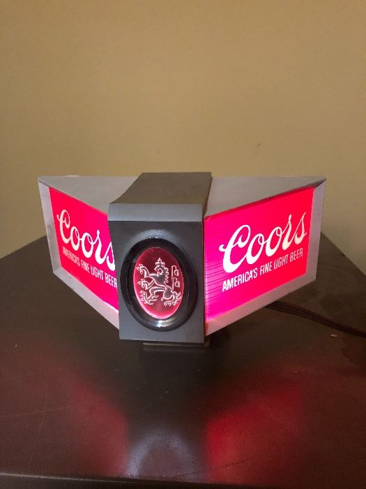 Coors beer light sign 