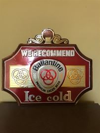 Ballantine Beer Sign 