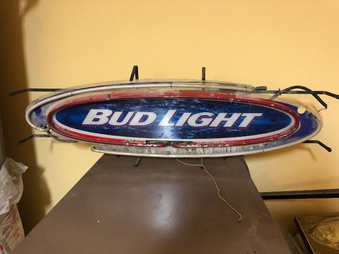 Bud Light Neon Sign (Broken)