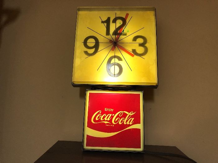 Coca Cola Clock Sign 