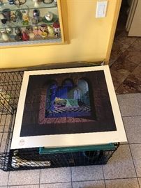 sleeping beauty serigraph signed and numbered