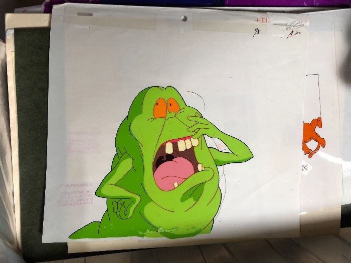 Slimer Animation Cel Cartoon