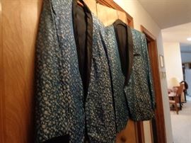 pair vintage smoking jackets (only need a long cigarette holder for a perfect Halloween costume)