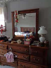 dresser w/mirror, have matching pieces