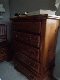 chest of drawers, matches night stand, bed & dresser