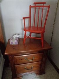 night stand & child chair