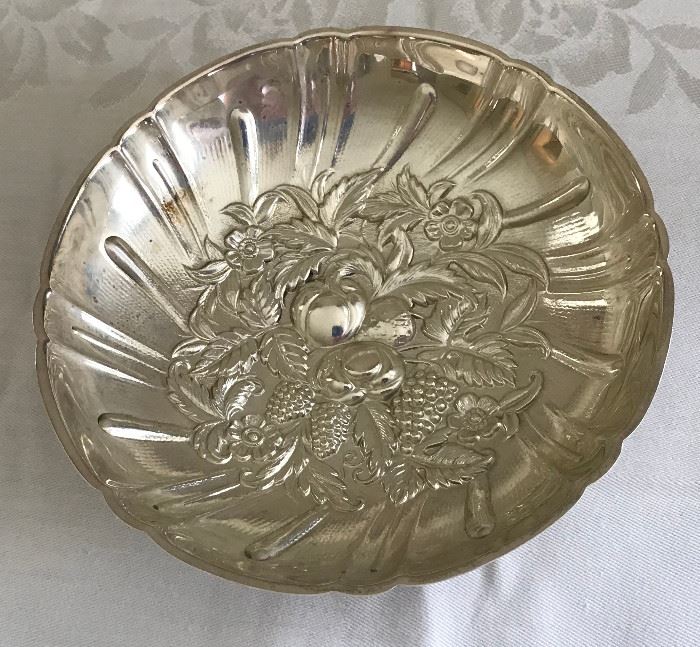 S. Kirk & Sons sterling footed berry bowl