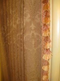 Detail of dining room drapes