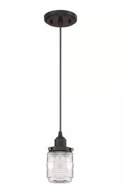 Burgess 1Light Cylinder Pendant