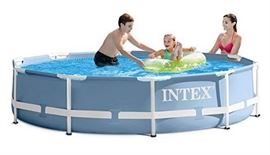 Intex 10ft x 30inch Prism Frame Pool Set with Filt ...