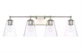Gallego 4Light Glass Shaded Vanity Light