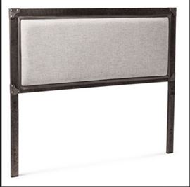 KING SIZE Industrial Grey Brooklyn Headboard