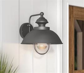 Nishi 1Light Outdoor Barn Light Textured Black