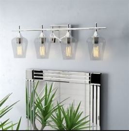 Staci 4 Light Vanity Light Polished Chrome