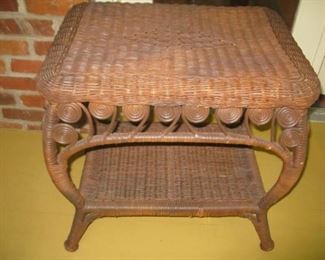 wicker table