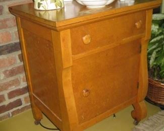 birds eye maple cabinet