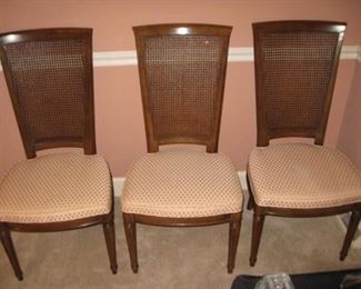 3 of 6 side chairs