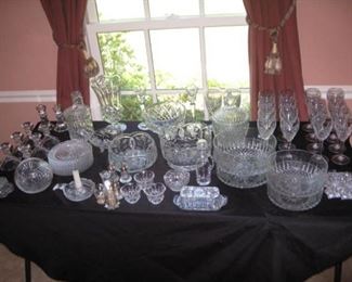 Lots of crystal-some Waterford, Marquis and Wedgwood