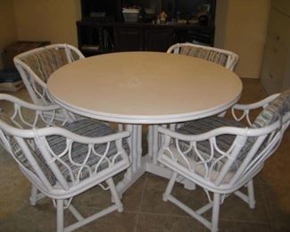 Rattan table and chairs