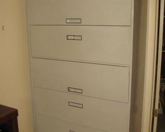 Large lateral file cabinet and storage