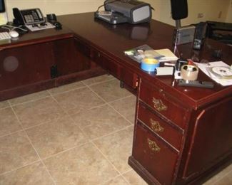 large 3 part desk