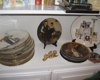 Norman Rockwell plates