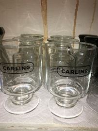 Carling Beer glasses