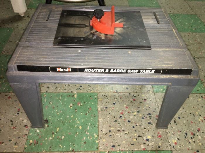 Hirsh Router & Sabre saw table