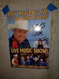 Autographed Roy Rogers Jr. Poster