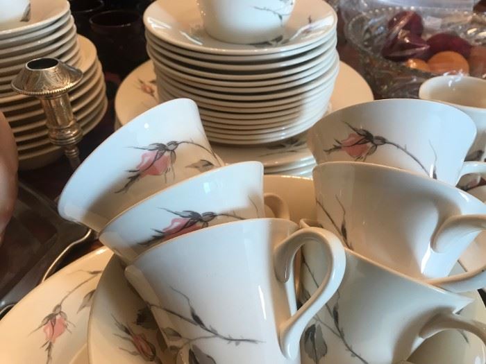 Dawn Rose Dishes by Knowles, designed by Kalla