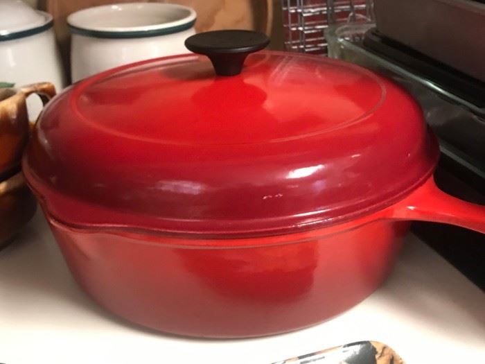 Large Red Skillet Le Creuset