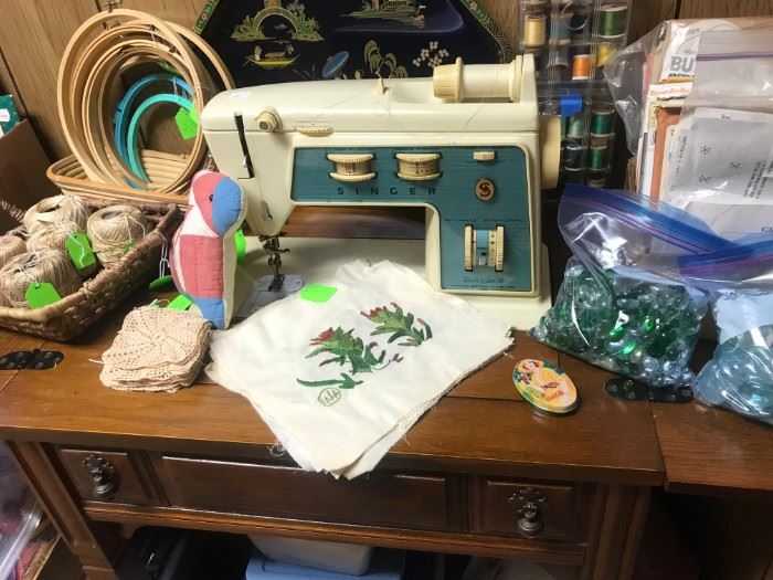 Singer Sewing Machine and Notions