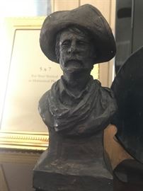 Chalk Cowboy Figurine