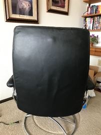 Stressless J.E. Ekornes/Ikornnes chair marked Norway Lots of wear