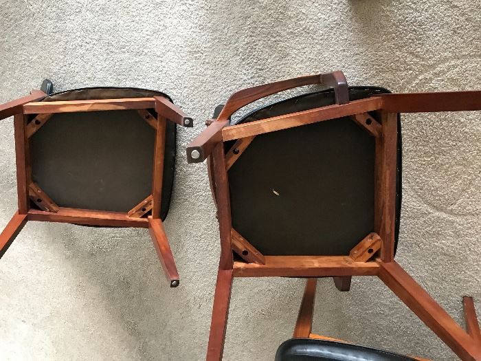 Oil Walnut table and 4 chairs, purchased 12/19/1959 from Irwin Interiors, New York