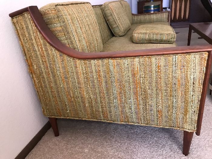 Mid-Century Sofa, Cactus Green.  Purchased 12/15/1973 from Modernaire Furniture in New Jersey