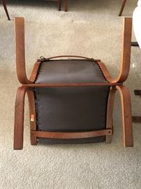 2 L.B. Siesta Chairs Mexican Brown and Colorado Brown purchased at Scandinavia Furniture Store in Lenexa Kansas. marked (Westnofa Sweden)