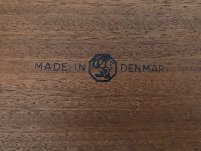 Nest of tables marked Furniture DANISH Control Made in Denmark 