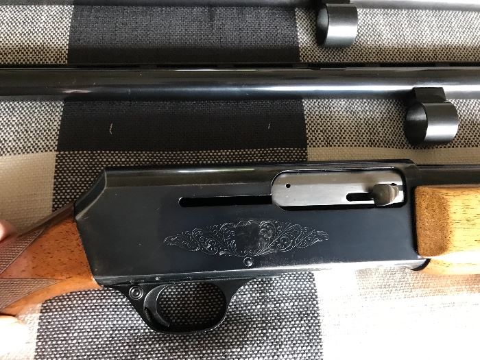 #4 Browning 12 gauge shotgun with 2 xtra barrels, Slug barrel and 3" mag barrel