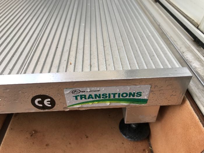2 Aluminum Transition Wheel chair ramps