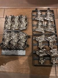Heavy duty commercial metal candy molds Rabbits and Lambs