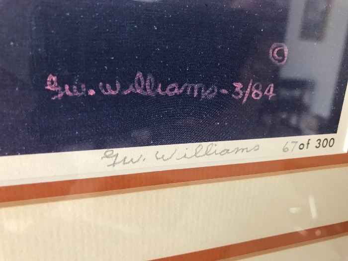 GW Williams lithographs
