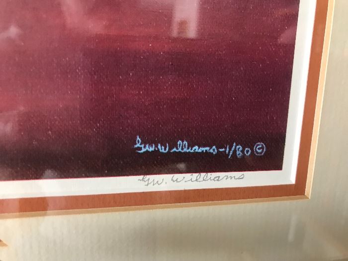 GW Williams lithographs