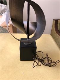 Mid-Century Machine Age Architectural lamp by Harry Balmer 55" tall with extender