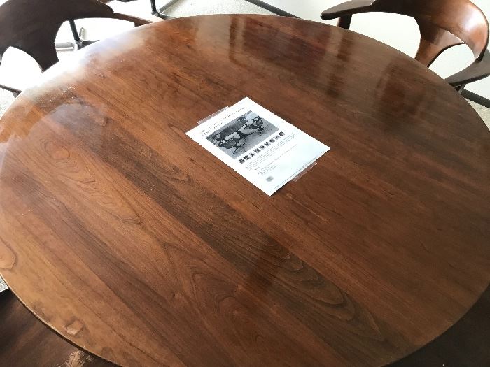 Heywood Wakefield table and 4