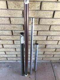 Vintage fishing poles