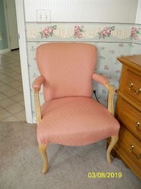 Pink Side Arm Chair