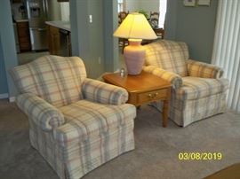 2 - Miles Talbot Chairs; 2nd Broyhill End Table.